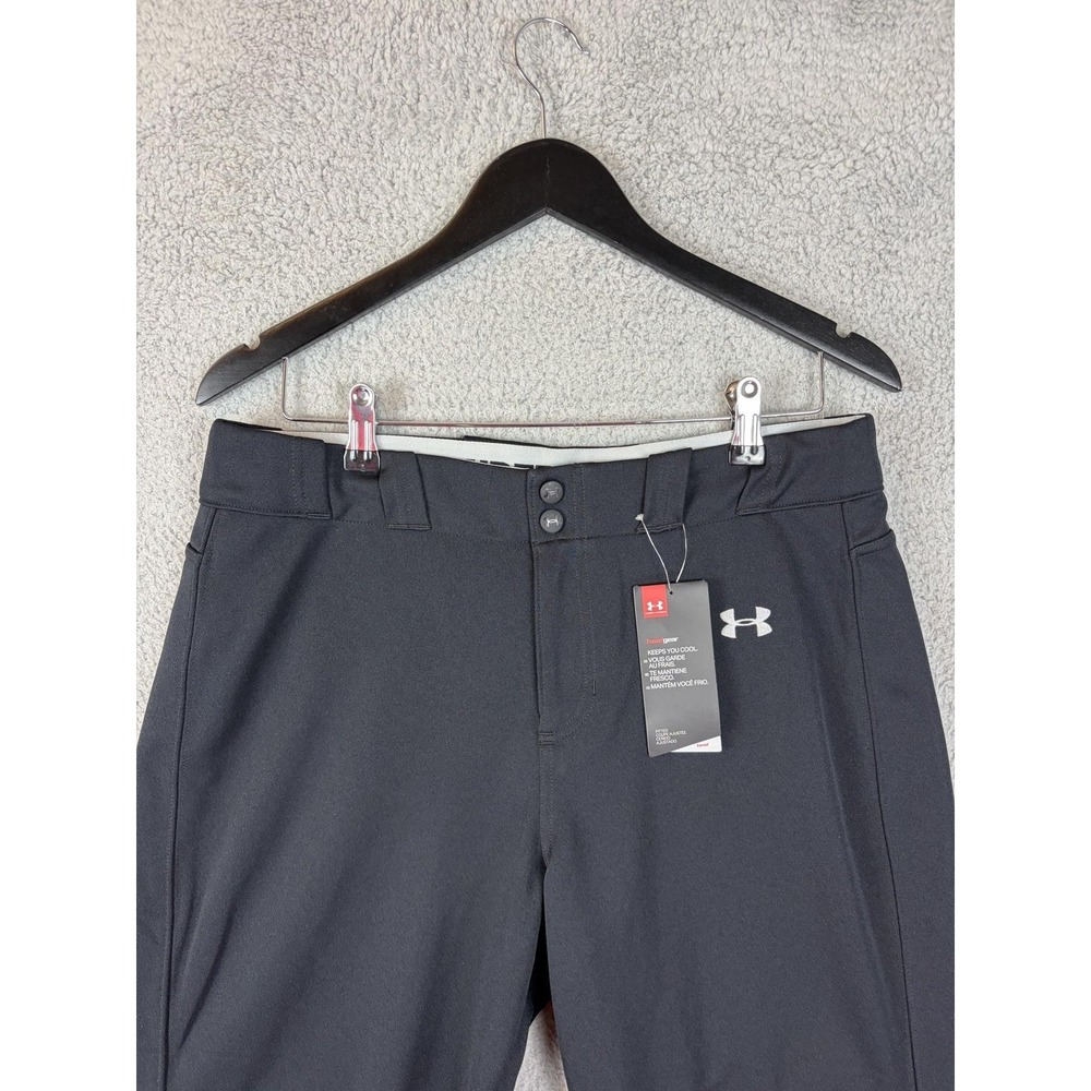 Under Armour Capri Pants Womens Large Black HeatGear Baseball Softball New Men